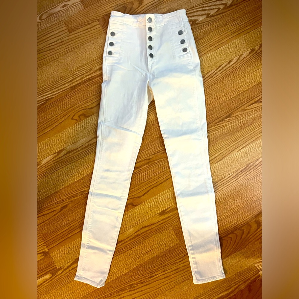 J Brand white jeans, never worn